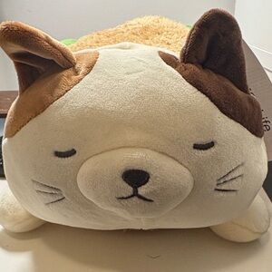 Cute Cat Burger Plush Pillow Miniso With tag